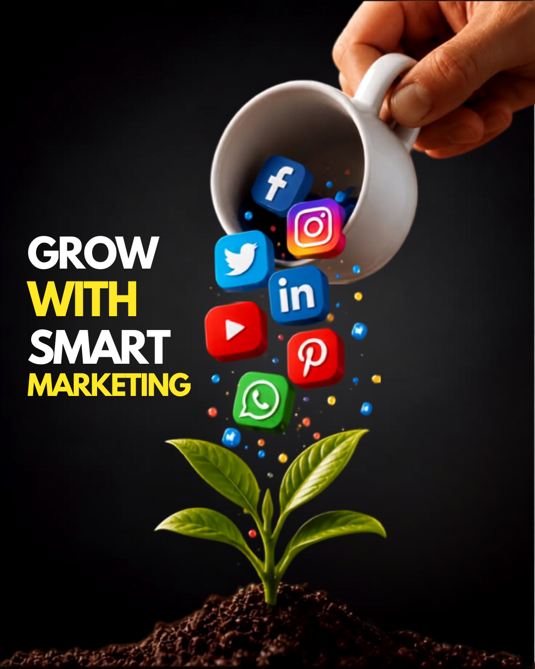 Social Media Growth Concept Ad