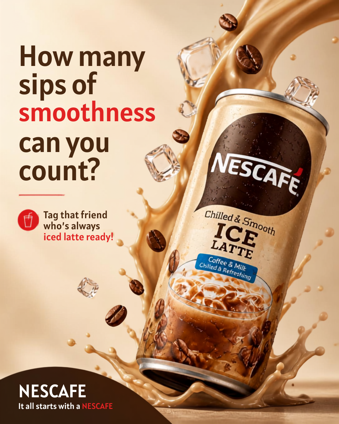 Nescafe Iced Coffee Social Media Ad
