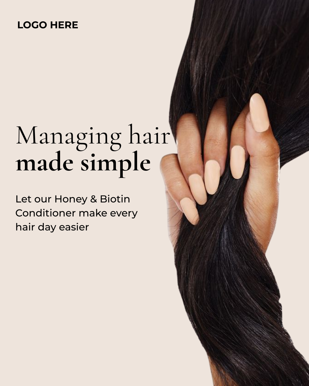 Haircare Product Social Media Post