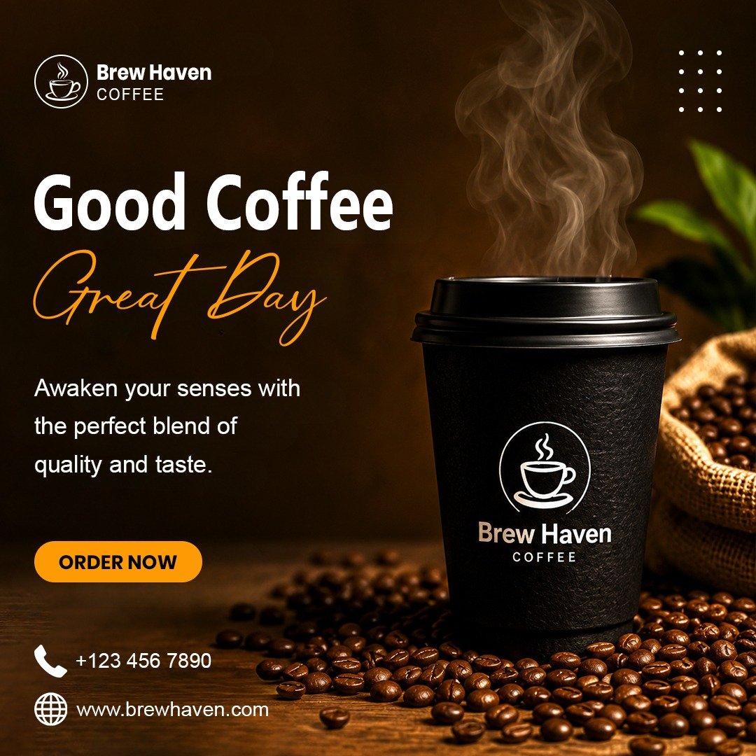 Premium Coffee Brand Social Media Post